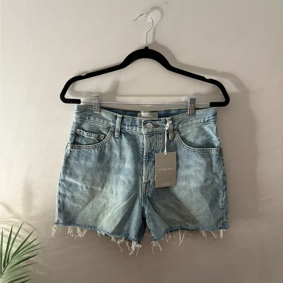 NWT Everlane The Relaxed '90s Short Vintage Sunbleached Blue - Picture 1 of 7
